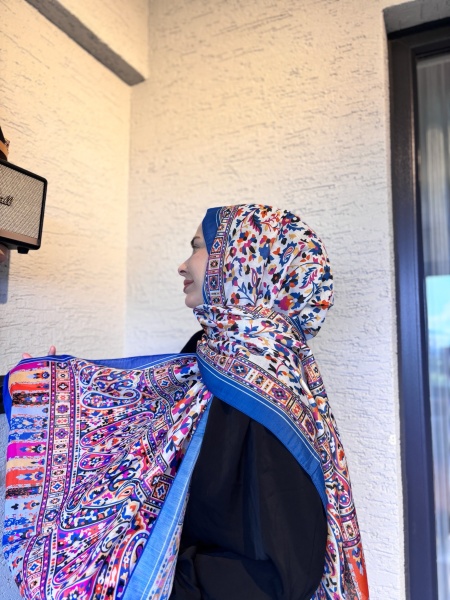 Pamuklu Etnik Desen Şal 2 - 9