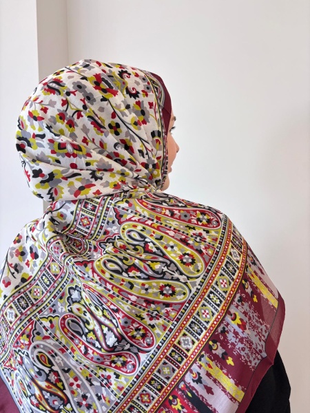 Pamuklu Etnik Desen Şal 2 - 19