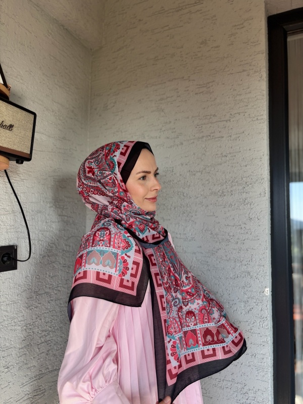 Pamuklu Etnik Desen Şal 3 - 6